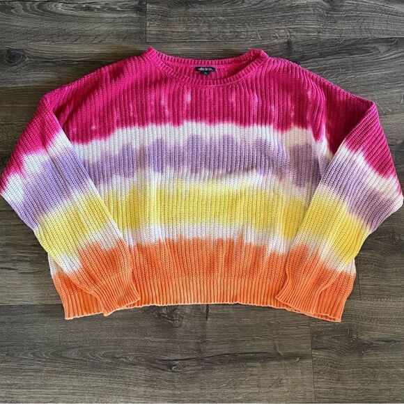 Wild Fable tie dye cropped sweater size XXL - Picture 2 of 9